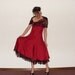 Red 1950s Dress and wrap perfect for prom bridemaids or wedding gown