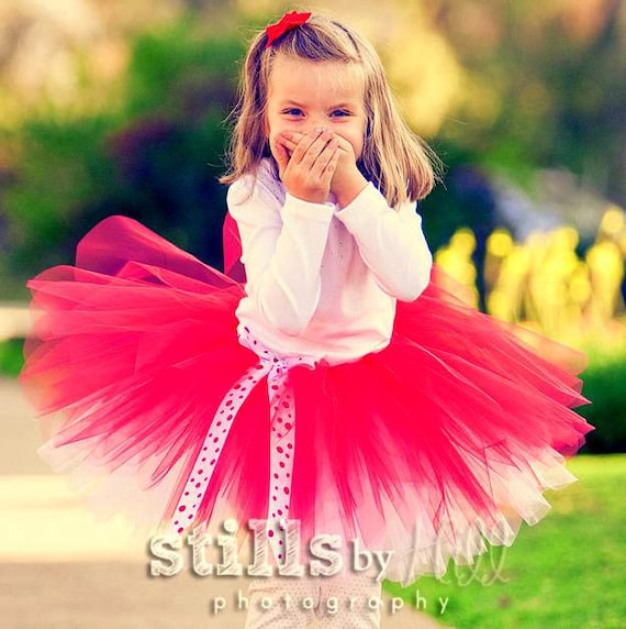 Ready to Ship, Red tutu dress up skirt for toddler girls sizes 2t, 3t, or 4t for Valentines Day, Birthday, and photo props -SHIMMY SHIMMY