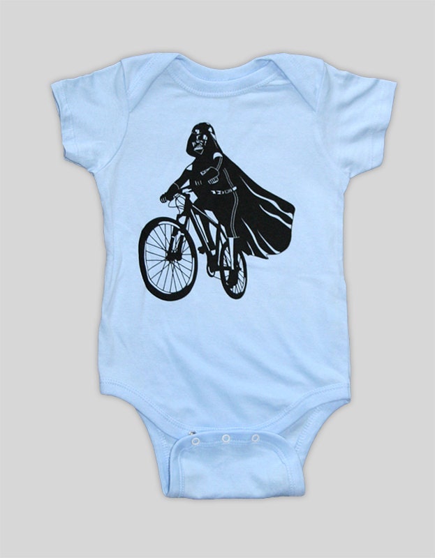 Darth Vader is Riding It - Baby Onesie Bodysuit ( Star Wars baby boy or girl onesie )