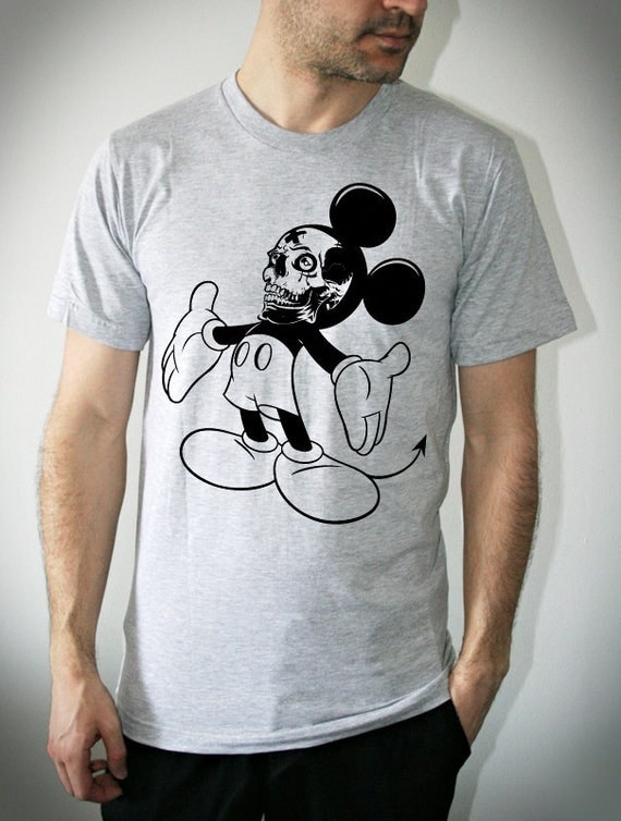 Mickey's Hug - Mens t shirt / Unisex t shirt printed with ECO ink ( Mickey Mouse t shirt )