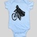 Darth Vader is Riding It - Baby Onesie Bodysuit ( Star Wars baby boy or girl onesie )
