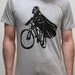 Darth Vader is Riding It - Mens shirt / Unisex shirt printed with ECO ink ( Star Wars / Darth Vader bike shirt )