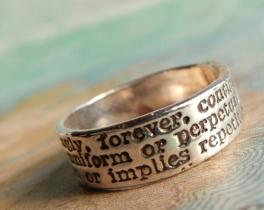 Best Friend Jewelry, Hand Stamped Ring, Always Definition, Eco Friendly BFF Gift, Friendship Jewelry, Custom Size 4 5 6 7 8 9 10 11 12 13