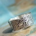 Nautical Silver Ring, Ocean Waves Design in Eco Friendly Recycled Fine Silver, Nautical Jewelry Custom Size 4 5 6 7 8 9 10 11 12 13 14