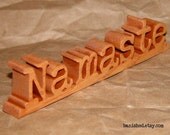 Namaste wood sign