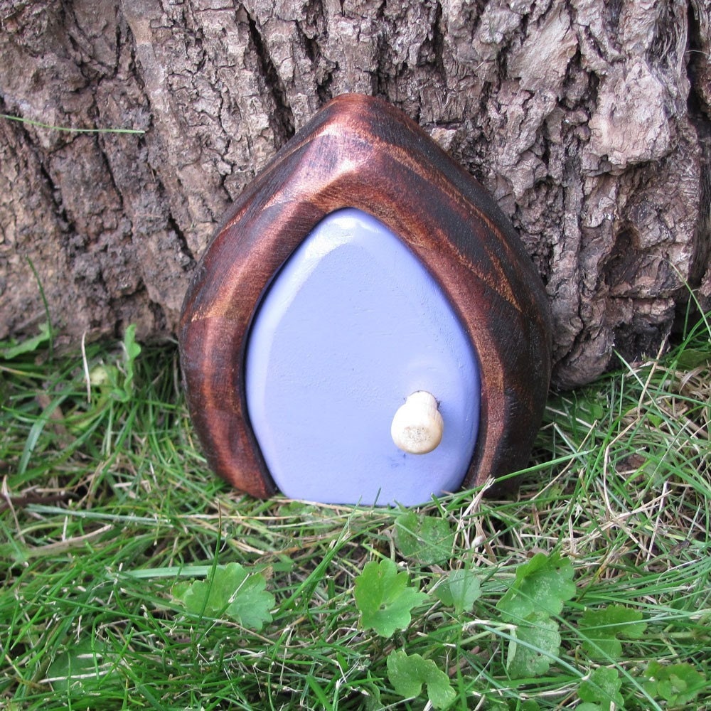 lavender Mini Gnome door  Fairy Door / faerie door
