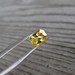 Emerald Cut Yellow Sapphire Twig Ring in Gold, Made to Order