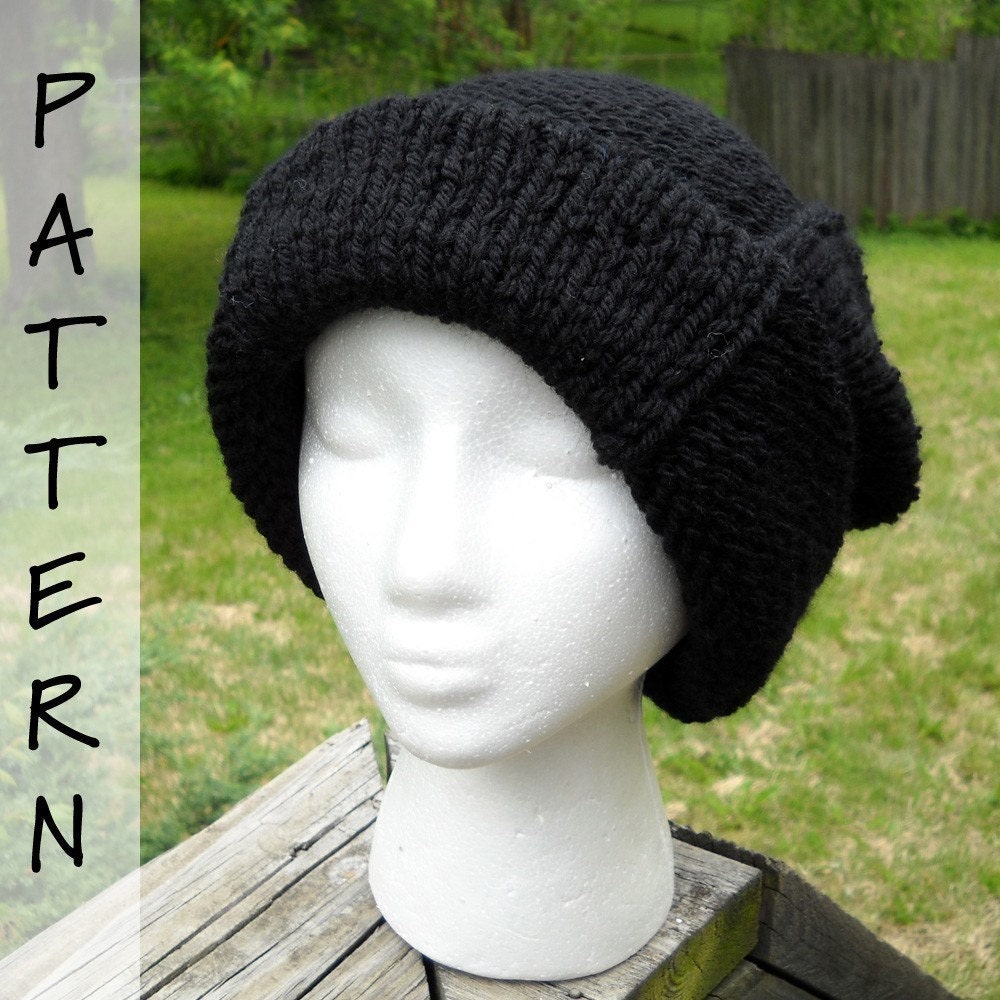 PATTERN for Scotty's Knit Slouchy Stocking Cap PDF