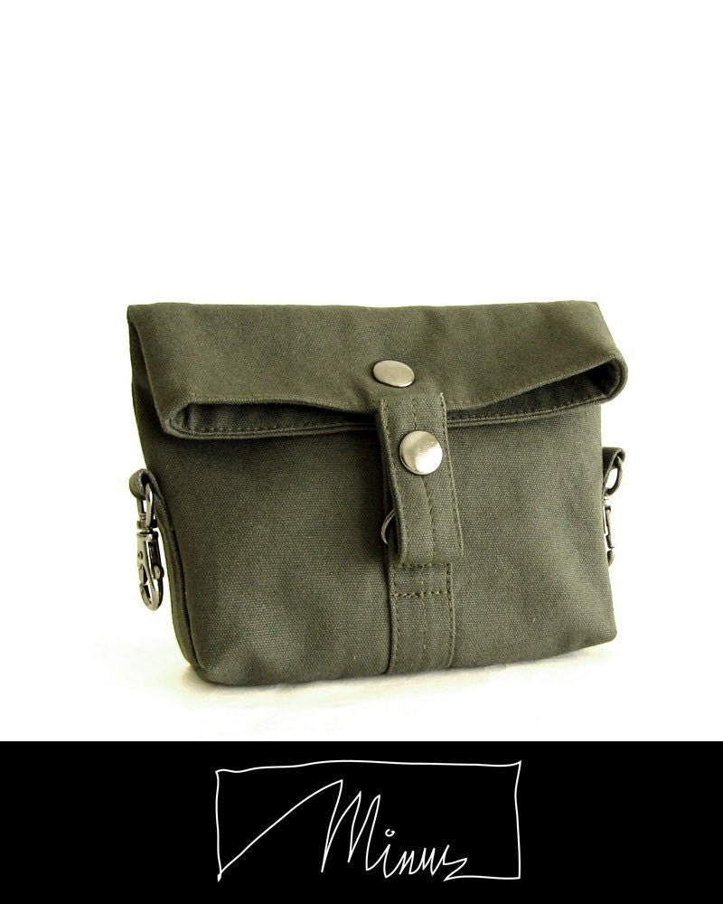 Minus hipster in khaki green with adjustable strap