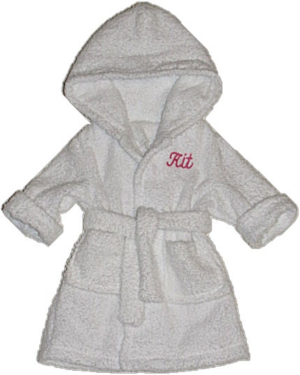 Personalized doll bathrobe (18" dolls)