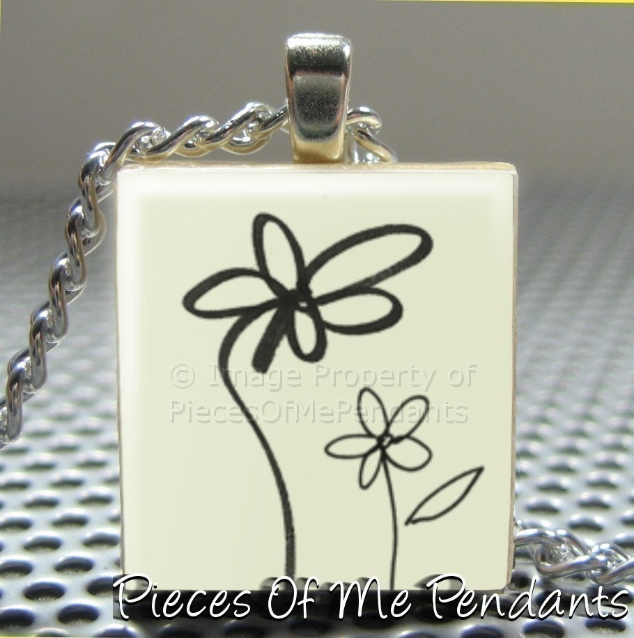 Pendant PROTECTOR - Necklace Charm handmade with Scrabble Wood Tile ... Jewelry Art by Pieces Of Me Pendants