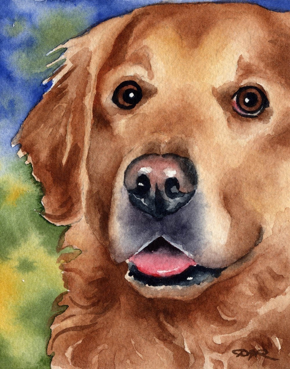 golden retriever art