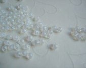 10 grams of Japanese Fringe Beads - Matte Crystal Color