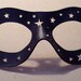 Moon and Stars Leather mask in black
