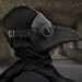 Plague Doctor mask in Black "Krankheit"