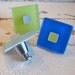 Cabinet Knob Beach Decor Glass Geometric Pull