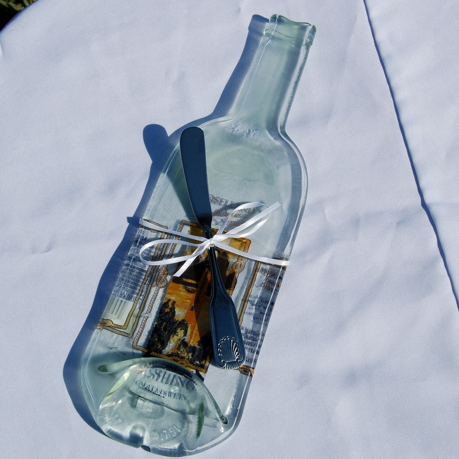 Lighthouse Wine Bottle Cheese Board - Romantic Gift