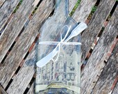 Wine Bottle Cheese Board Tray Biltmore Estate Rose North Carolina with Cheese Spreader