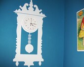 Tic-Toc Antique Wall Clock Vinyl Wall Decal Graphic