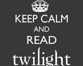 Keep Calm and Read Twilight laptop vinyl wall decal graphic
