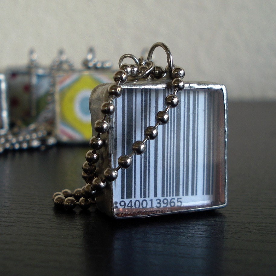 bar code necklace