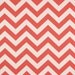 Chevron Fabric Premier Prints Fabric Zig Zag Chevron in Coral and White - One Yard