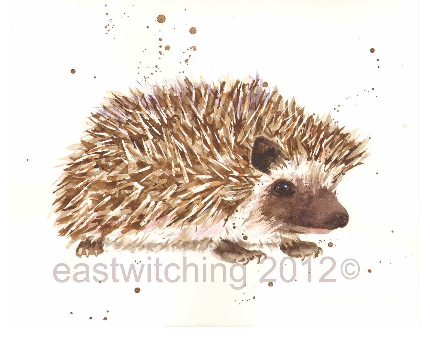 HEDGEHOG Print, kids decor, children art, hedgehog, cute hedgehog, art prints under 20