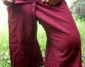 CriMsoN CoTTon THAI Fisherman Wrap Pants PERFECT for All Size......3/4 Length