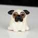 Pug Lampwork Glass Dog Bead