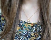 Thin Gold Necklace, Little Bird, Simple Dainty Jewelry, Sparrow Necklace, Tiny Bird Necklace, Gold Filled Chain