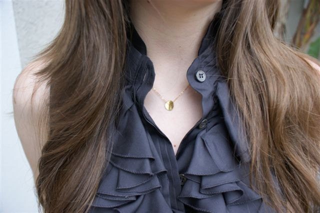 Thin Gold Necklace, Thin Gold Chain, Small Pendant Necklace, Dainty Jewelry