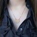 Golden Moon Necklace, Dainty Gold Necklace