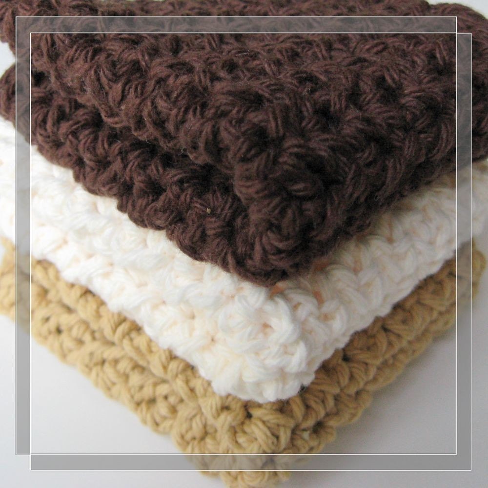 Pattern crochet dishcloth Free shipping by LilyKnitting on ...