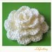 PATTERN in PDF crocheted flower applique, Motify, Rose Flower -- Flower 23