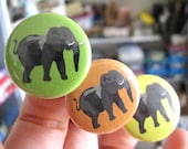 Elephant Single Button (or Magnet)