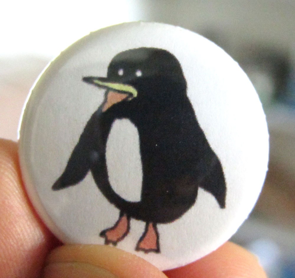 Just a Penguin Button (or Magnet)