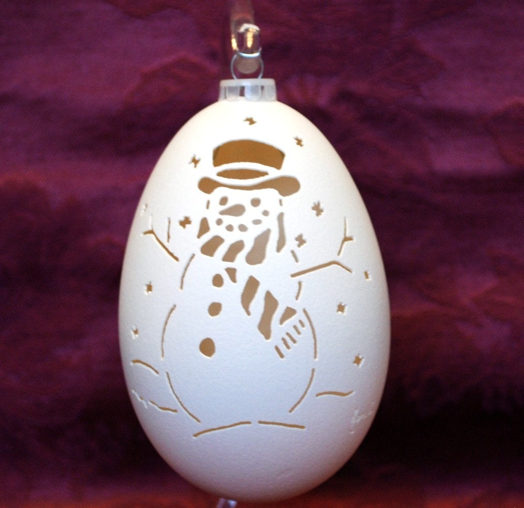 christmas ornament hand carved goose egg snowman by 1eggman christmas ornament hand carved goose egg snowman by 1eggman