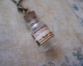 Formaldehyde poison embalmers bottle necklace