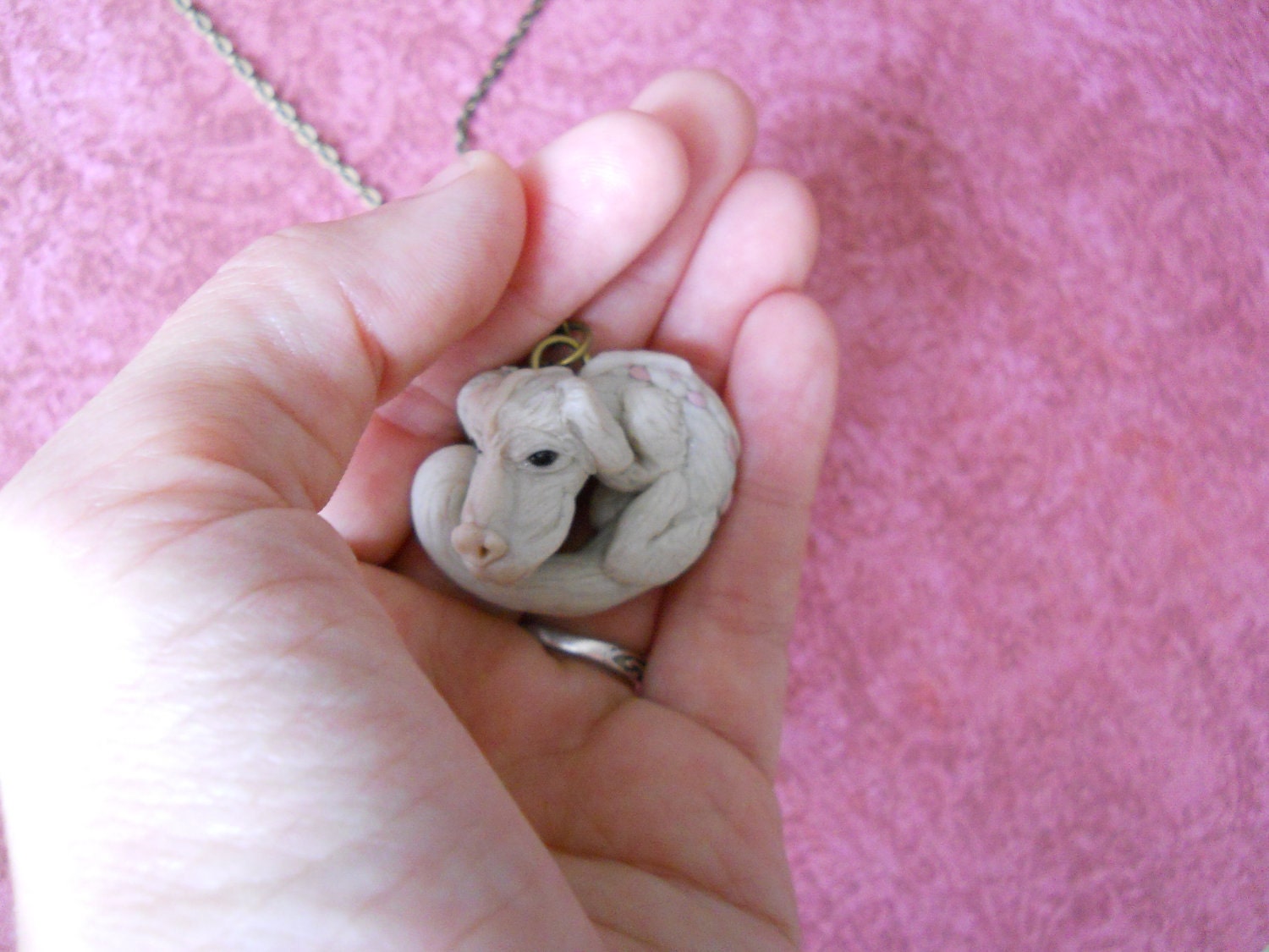Falcor the luck dragon necklace