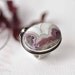 Silver ring - Sterling 925 - Agate - Pink - size 5,5
