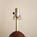 1960s Large midcentury wooden table lamp