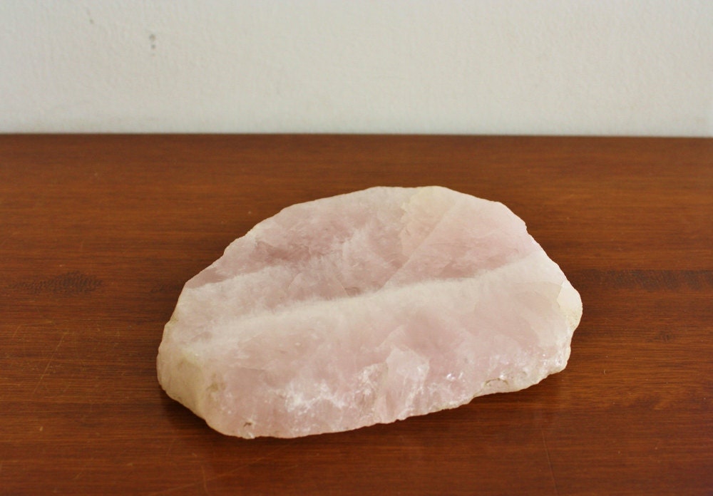 Pink quartz wine coaster