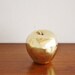 Large vintage brass apple