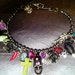 Rockabilly Day of the Dead SteamPunk Charm Necklace Sugar Skulls Full of Charms