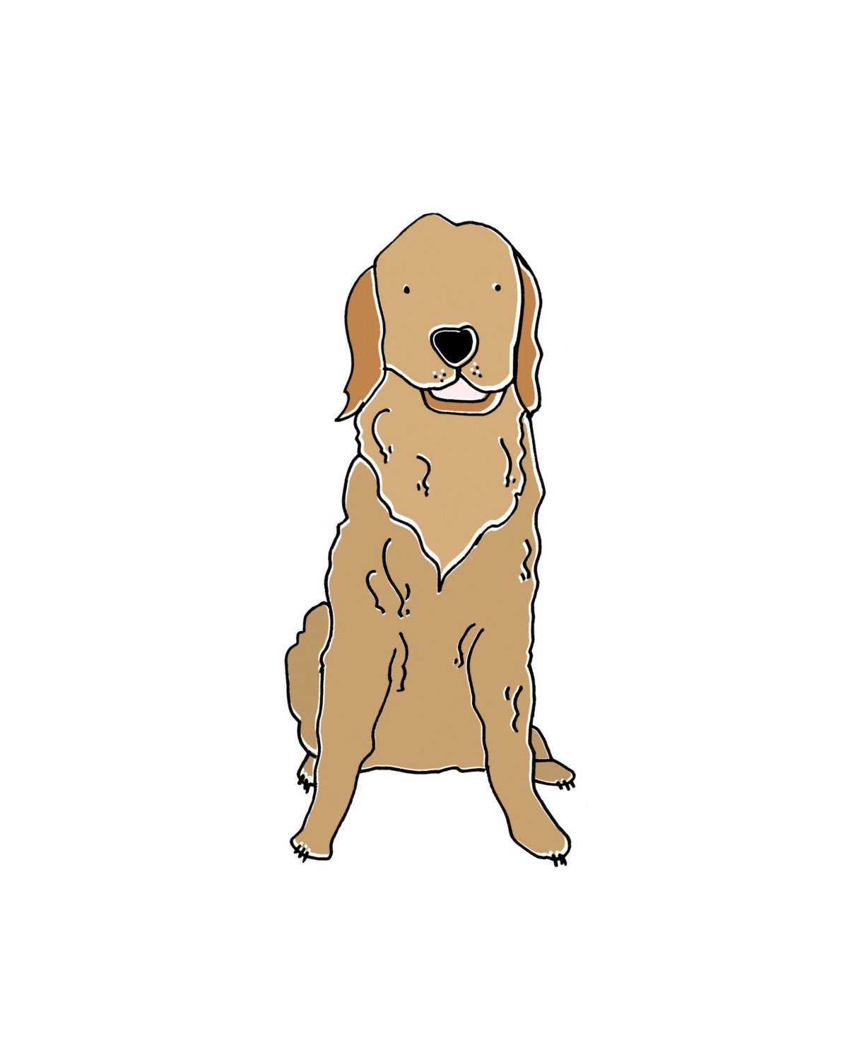 Golden Retriever Illustration