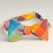 rainbow madras bow tie