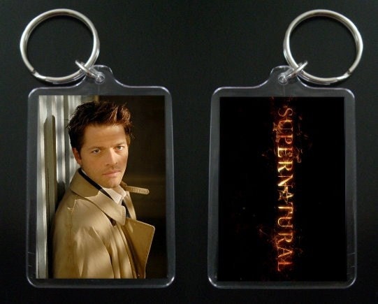 SUPERNATURAL keychain / keyring CASTIEL Misha Collins