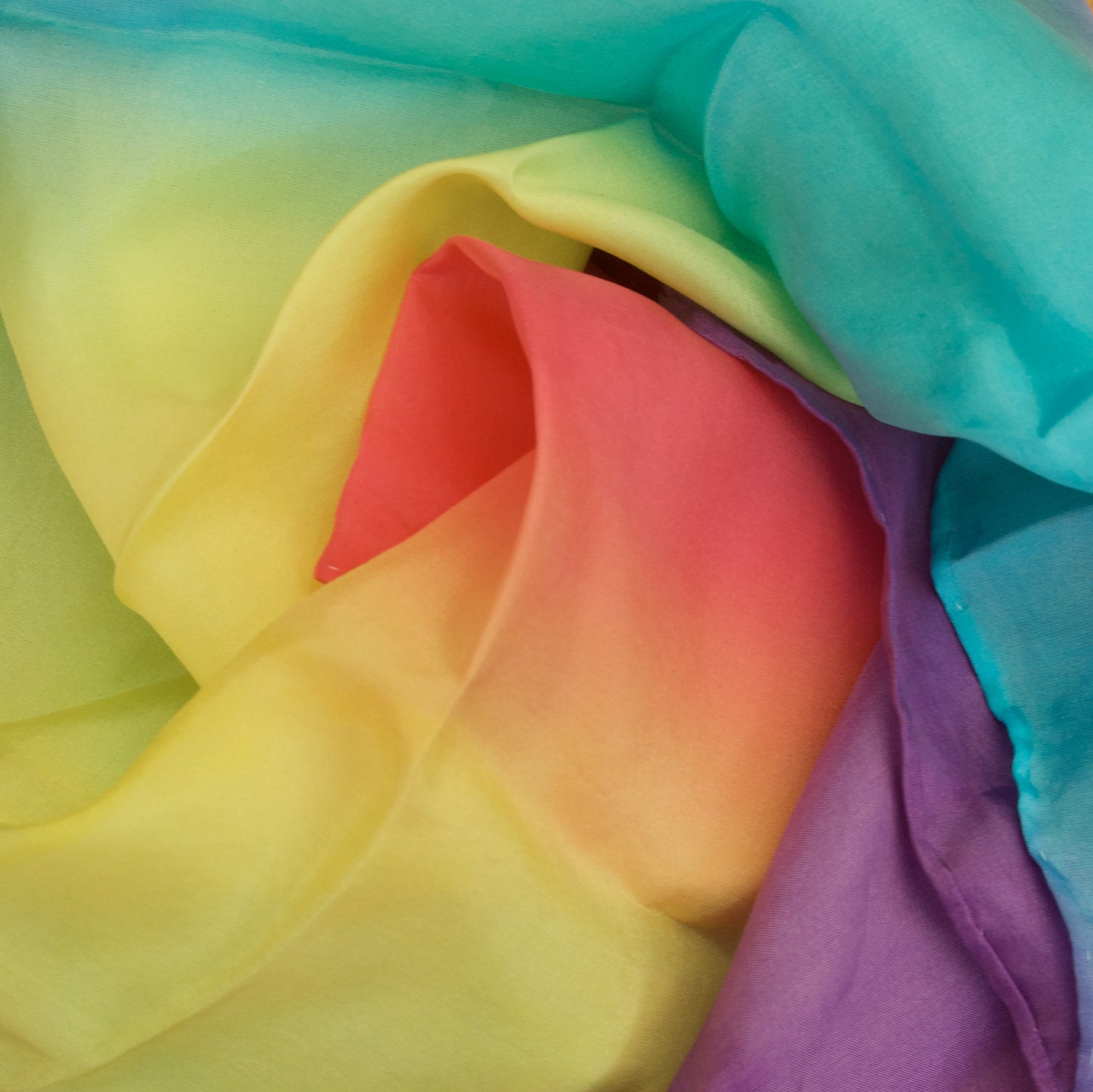 Waldorf Inspired Rainbow Imaginative Play Silk - 53X53cm