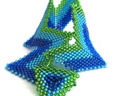 Raining Zig Zags Peyote Cuff