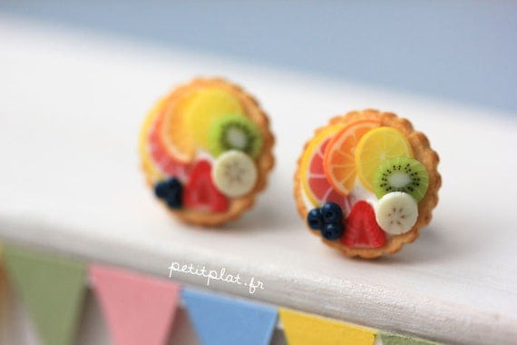 Fruit Tart Earrings - Tutti Frutti - Fruit Tart Collection